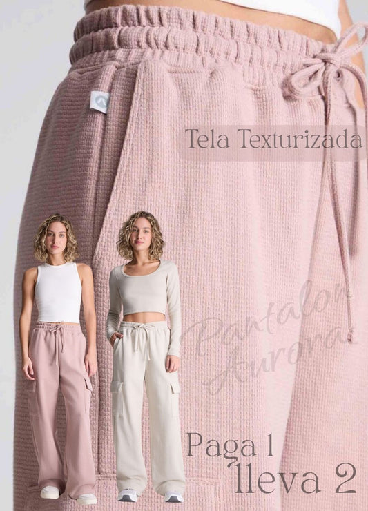 PANTALON CARGO AURORO TELA GOFRE