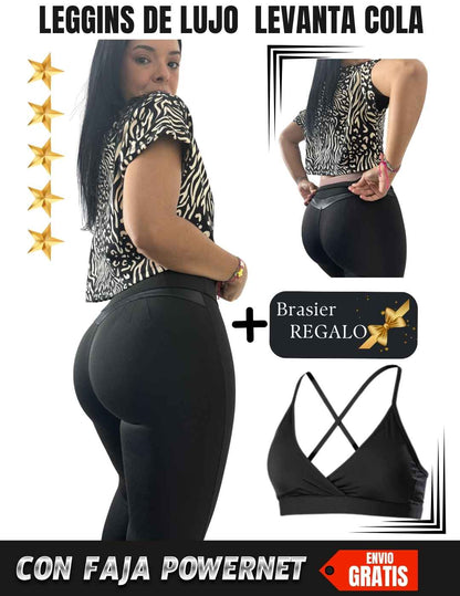LEGGIS DE LUJO LEVANTA GLUTEOS + BRASIER