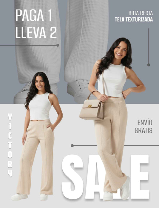 PANTALON VICTORY TELA GALLETA  PREMIUM ITALY