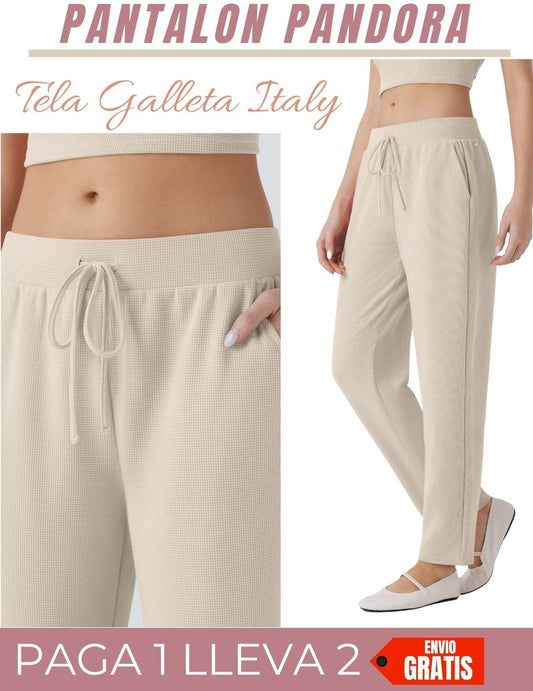 PANTALON PANDORA TELA GALLETA  PREMIUM ITALY