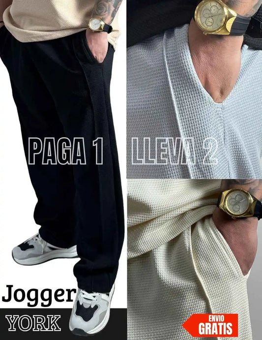 JOGGER  YORK TELA WAFFLE