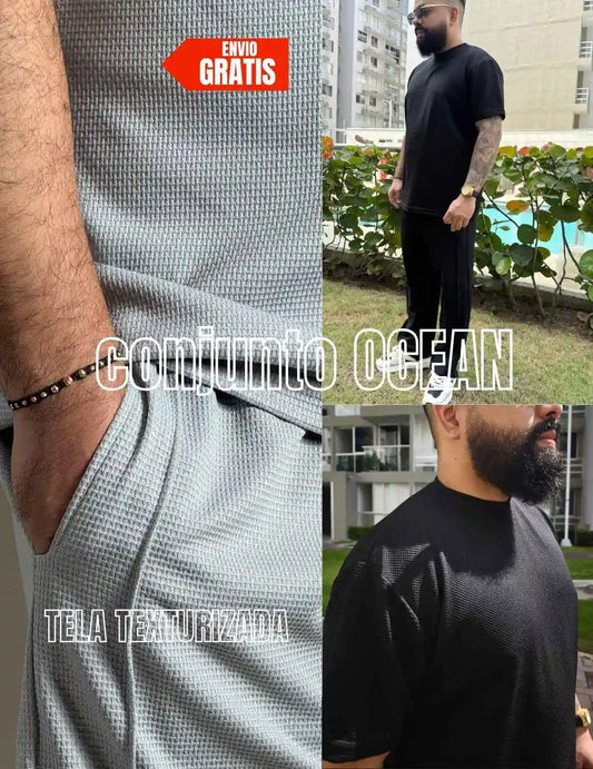 CONJUNTO OCEAN TEXTURIZADO